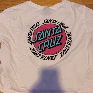 NWOT Santa Cruz crop tshirt